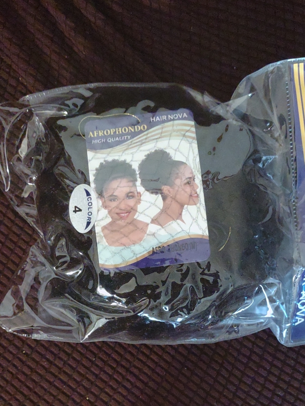 Nova Womens Brown Hair Bun - Natural Puff